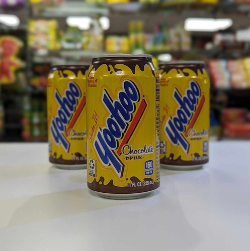 Yoo hoo chocolate milk cans - yoo-hoo,